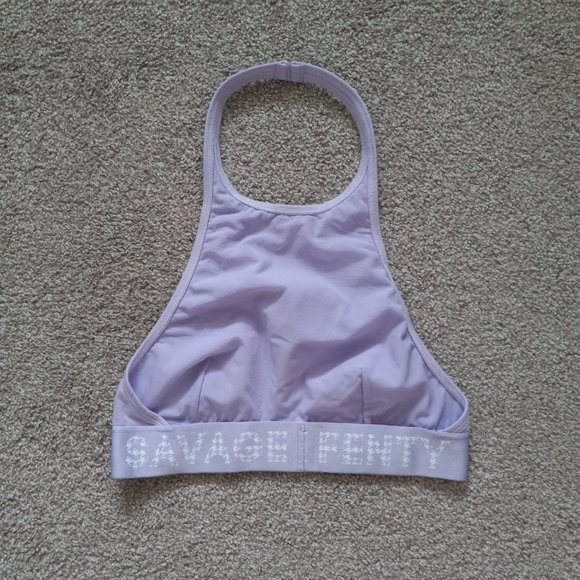 Savage X Fenty Forever Savage High Neck Halter Bralette - Picture 2 of 2